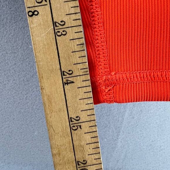 NWT Wilo The Label By Anthropologie Contra Workout Set Size X Small Orange/Navy - Picture 10 of 14